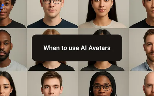 Deep dive into understanding AI Avatar videos and when to use them
